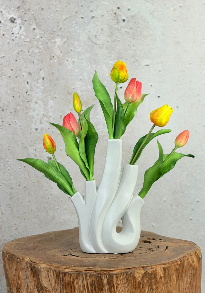 Kunst tulpen - kleurenmix  pastel | 7 stuks