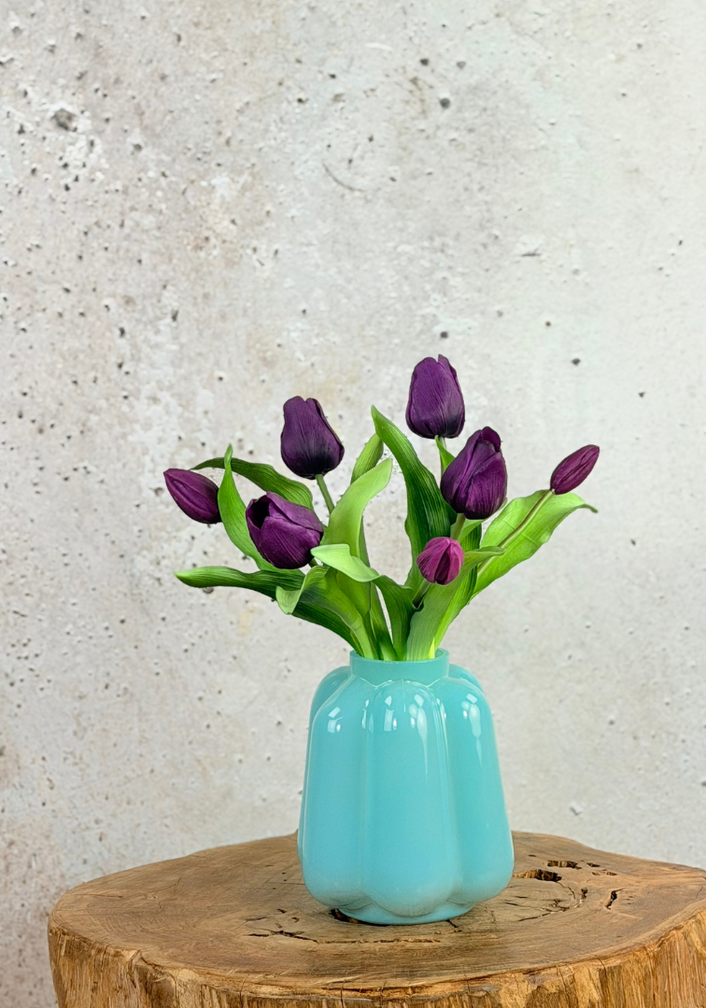 Kunst tulpen - paars | 7 stuks