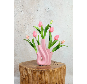 Kunst tulpen - lichtroze | 7 stuks