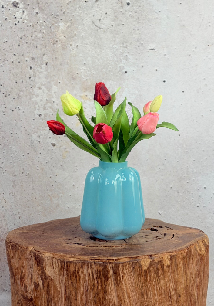 Kunst tulpen - roze mix | 7 stuks