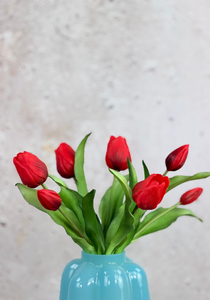 Kunst tulpen - rood | 7 stuks