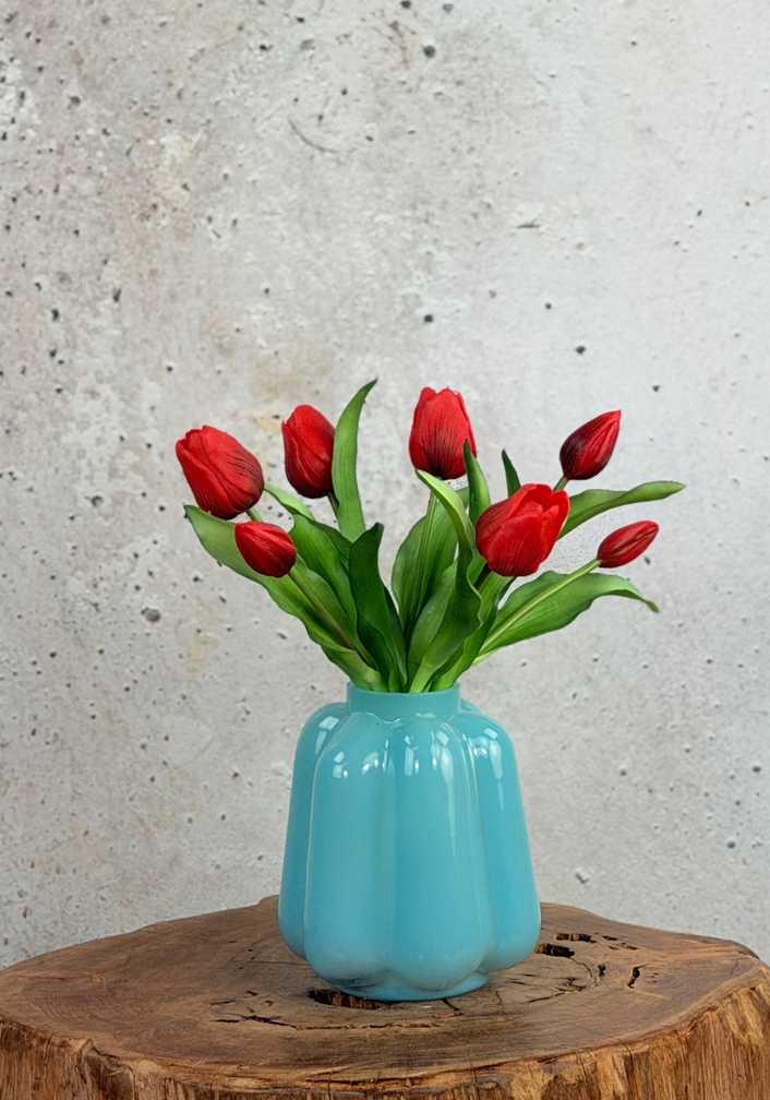 Kunst tulpen - rood | 7 stuks