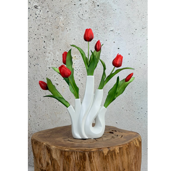 Kunst tulpen - rood | 7 stuks