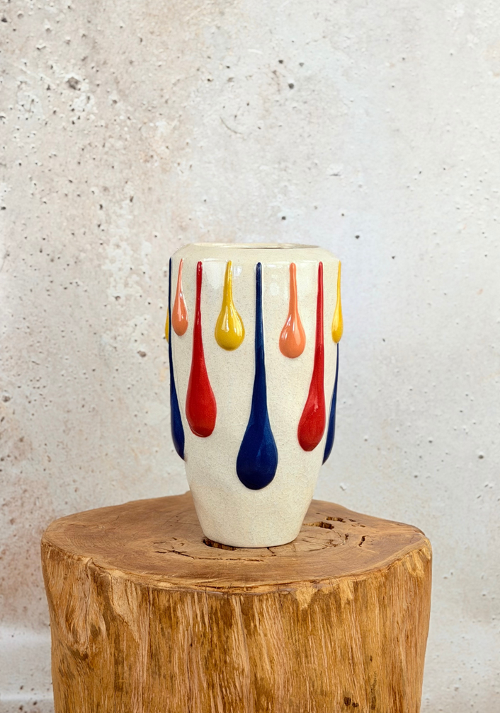 Keramieke Regenboog bloempot |  Large - 20x34cm