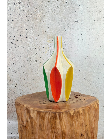 Keramieke Regenboog vaas | Large - 17x34cm