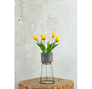 Kunst Tulpen - geel (incl. pot) | 30cm