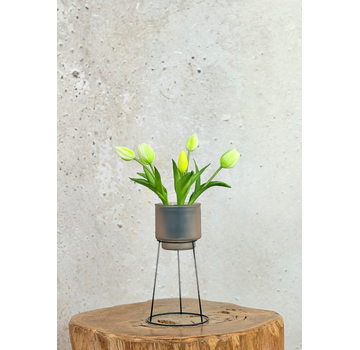 Kunst Tulpen - wit (incl. pot) | 30cm