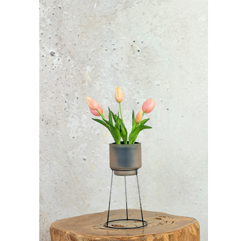 Kunst Tulpen - roze (incl.  pot) | 30cm