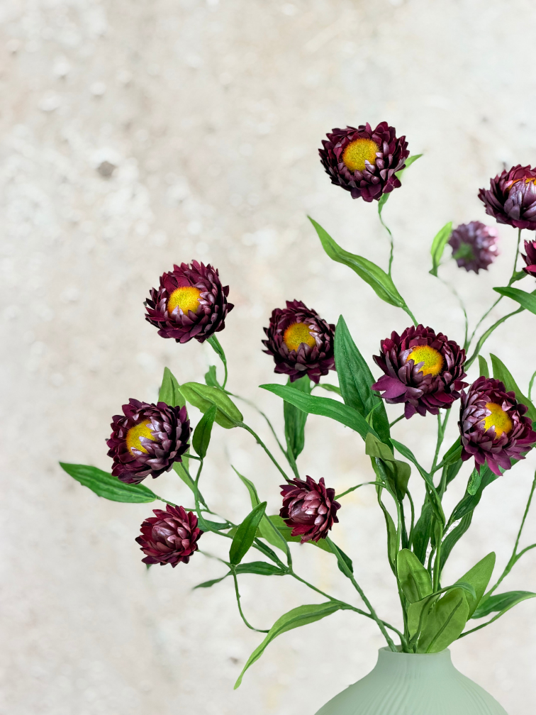 Zijden  boeket "Helichrysum Love" | 50cm