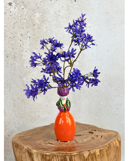 Zijden boeket "Blue Mind" - inclusief vaas