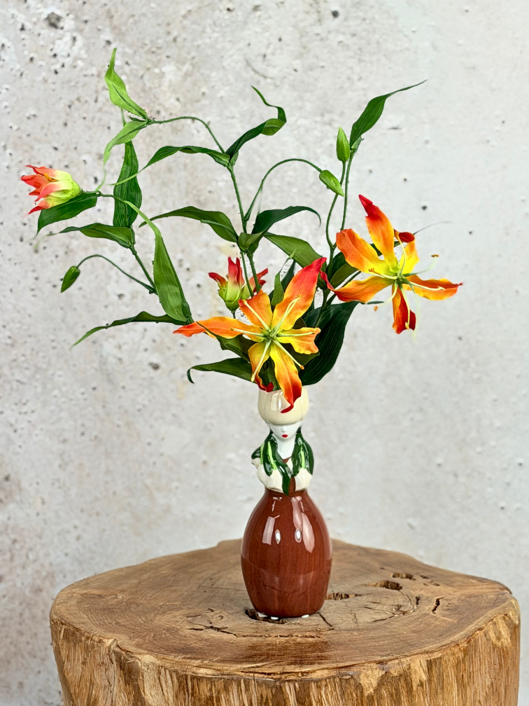 Zijden boeket "Glorious Mind" - inclusief vaas