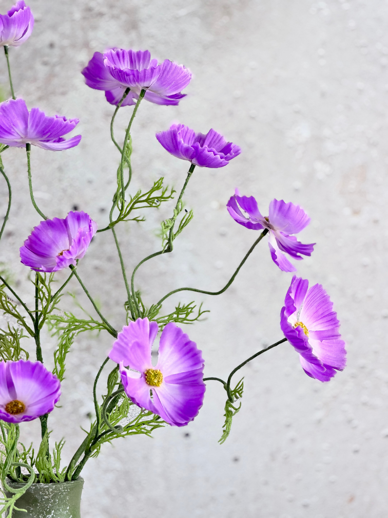 Zijden boeket "Veldboeket Lilac" | 80cm