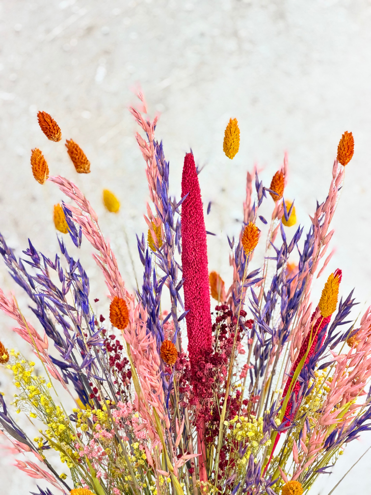 Droogbloemen boeket "Happy Teapot" | 70cm