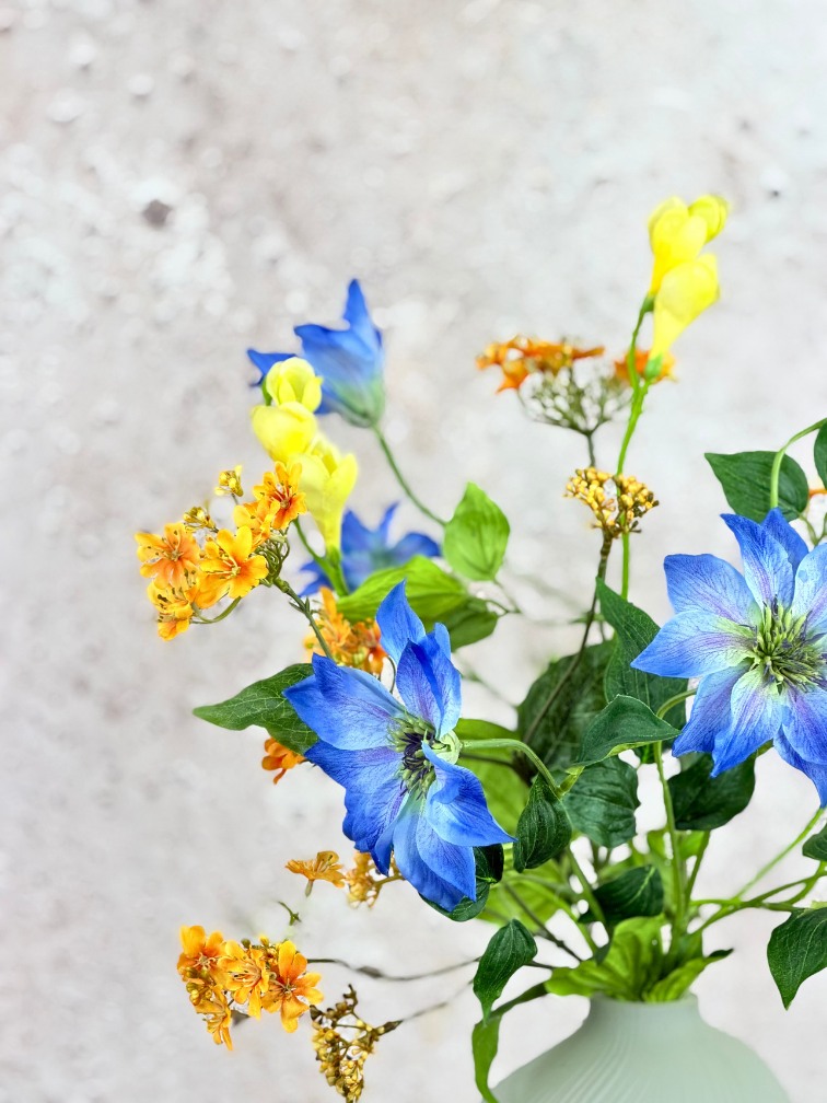 Zijden boeket "Silician Breeze" | 50cm