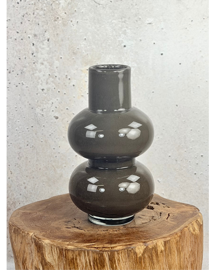 Vase The World |  "Alima Dark Brown" | ⌀20xH35cm