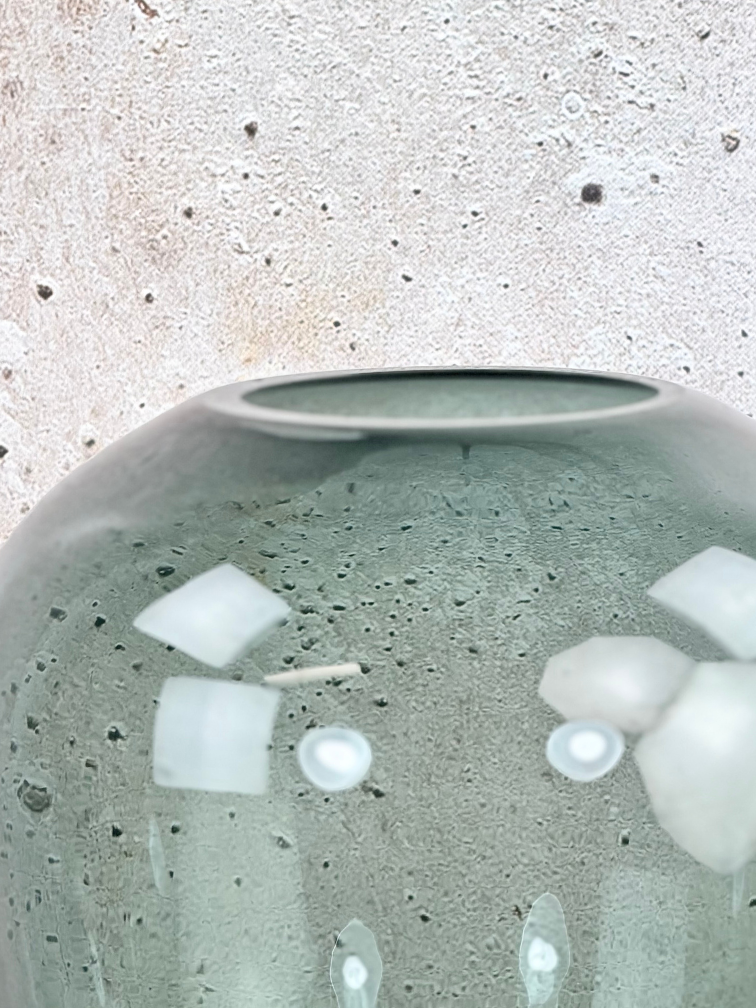 Vase the World | Kander vaas "Grey" | ⌀28xH35cm