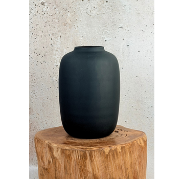 Vase The World | Artic "Matt Black" | ⌀25xH35cm