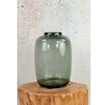 Vase the World |  Kara vaas "Grey" | ⌀25xH35cm