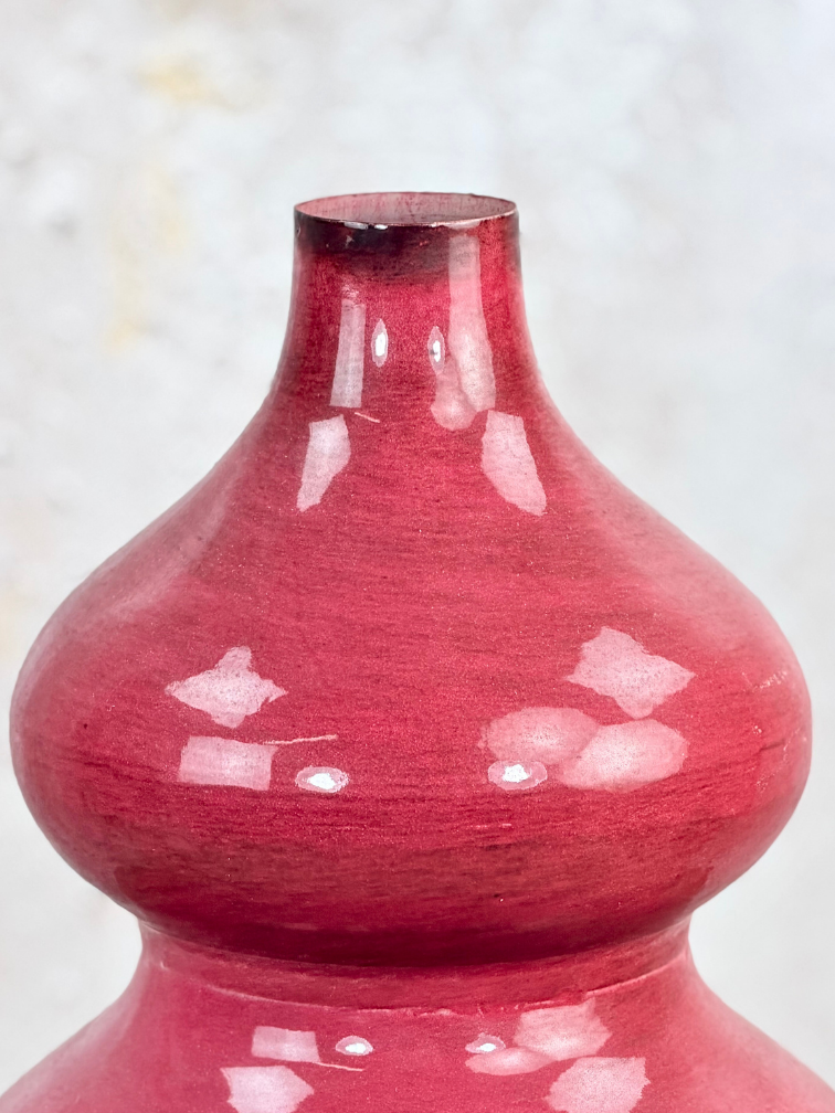 Metallic Vase | "Red" | Ø24 x 30 cm
