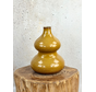 Metallic Vase | "Ochre Yellow" | Ø24 x 30 cm
