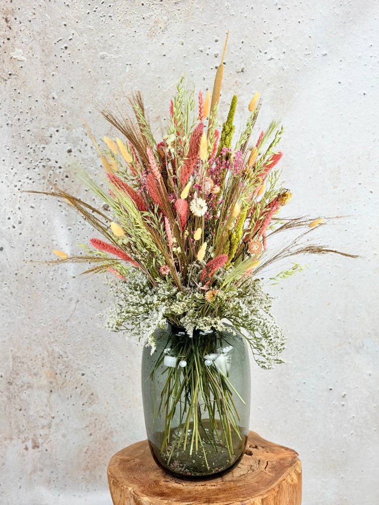Droogboeket "Pink Garden  XL" | 85cm