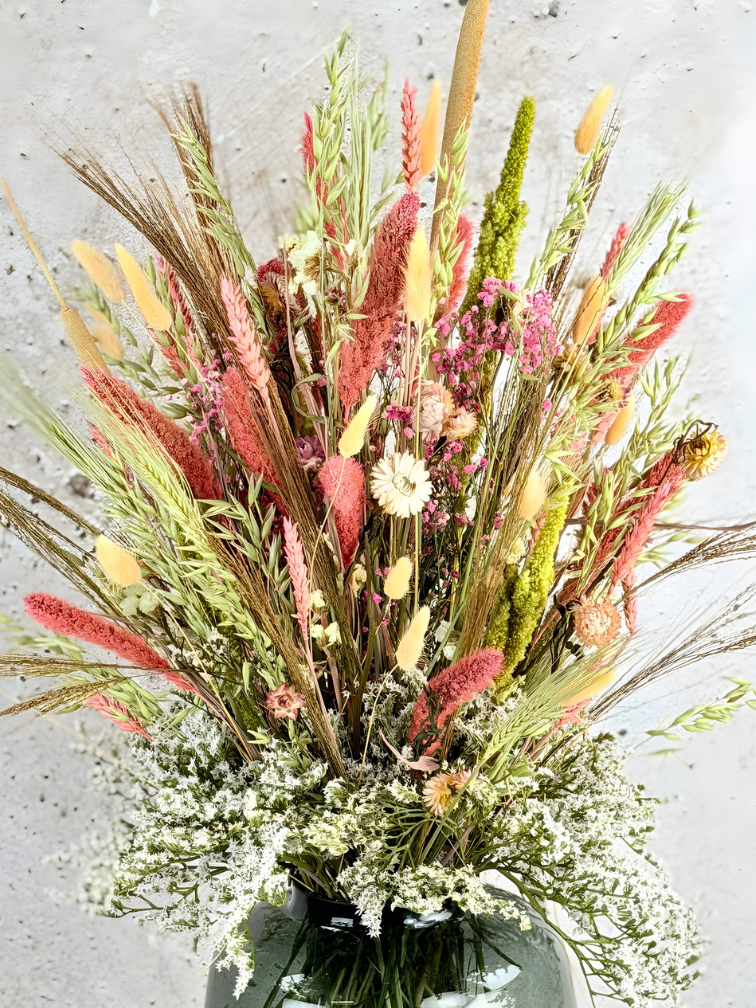 Droogboeket "Pink Garden  XL" | 85cm