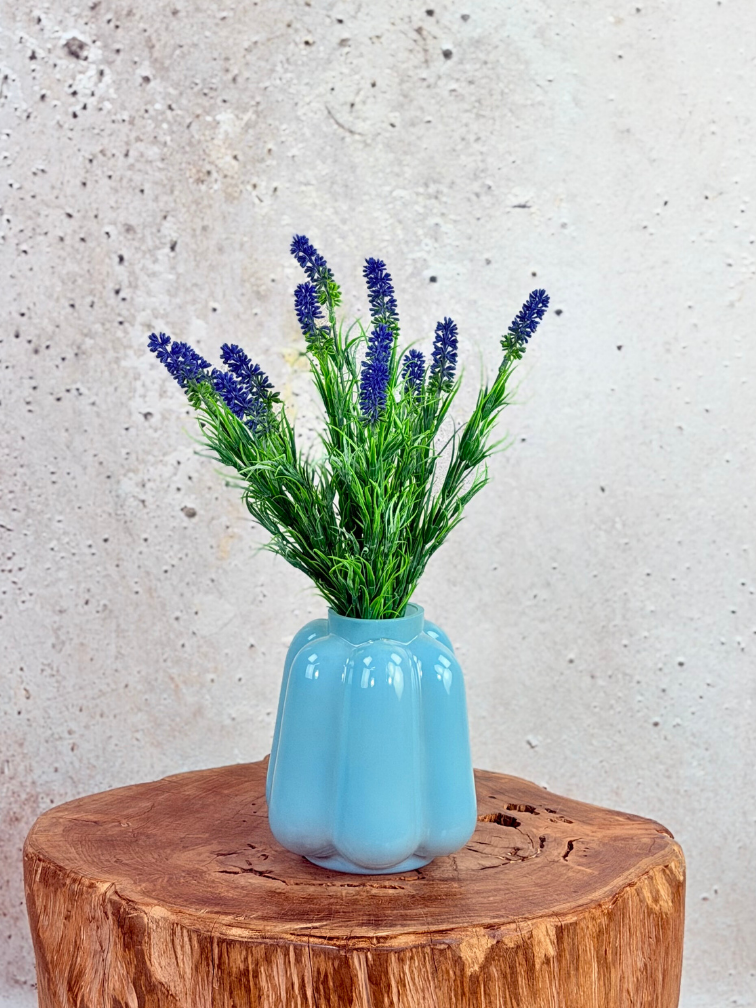 Zijden boeket "Lavender Dream" - incl. vaas