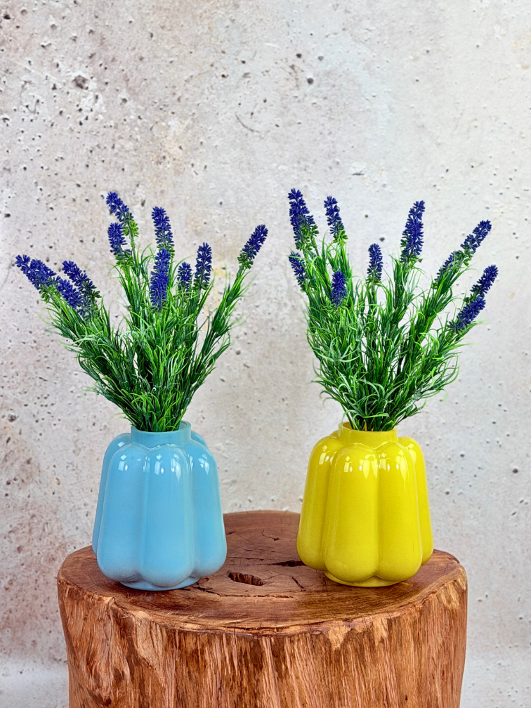 Zijden boeket "Lavender Dream" - incl. vaas