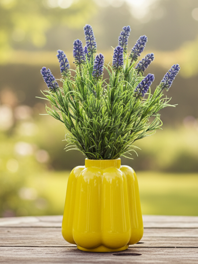 Zijden boeket "Lavender Dream" - incl. vaas