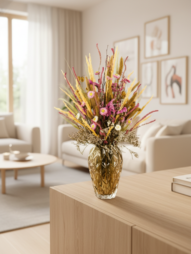 Droogbloemen boeket "Zomerliefde" | 60cm  - small