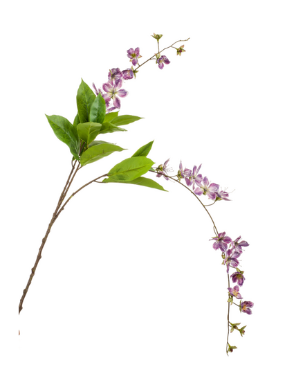 Zijden bloesem "Bauhinia hanging spray" purple | 100 cm