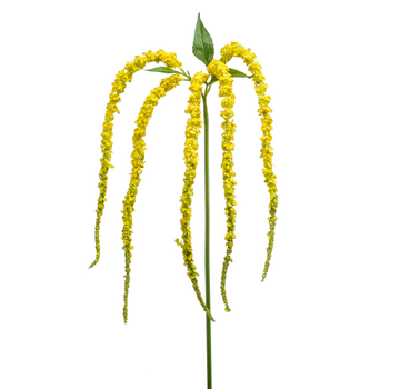 Zijden bloem "Amaranthus" yellow | 97 cm
