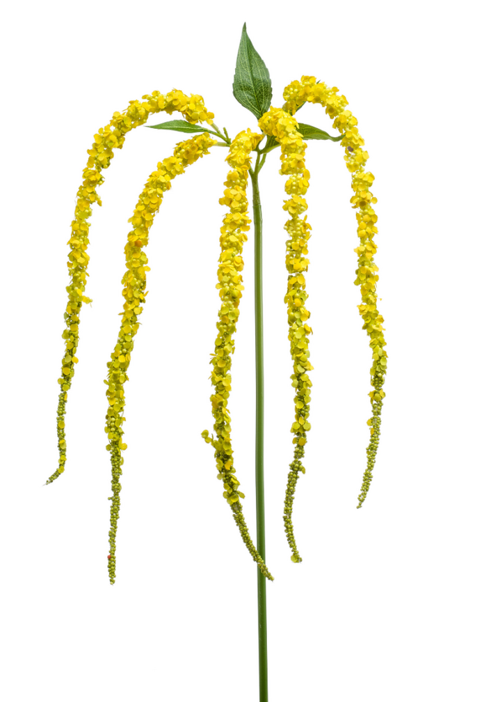 Zijden bloem "Amaranthus"yellow | 97 cm