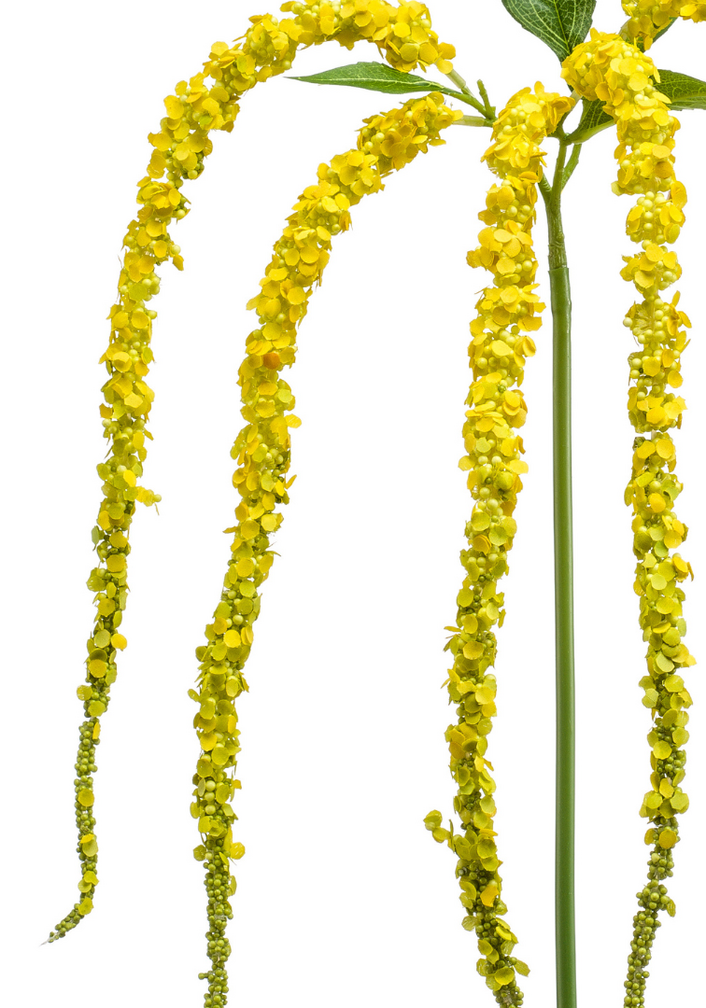 Zijden bloem "Amaranthus"yellow | 97 cm