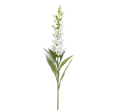 Zijden bloem "Digitalis"cream | 92cm