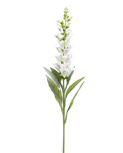 Zijden bloem "Digitalis"cream | 92cm