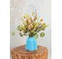 Droogbloemen boeket "Sunny Days" | 40cm - inclusief vaas