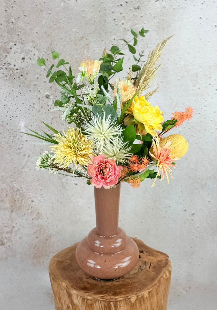 Zijden boeket "Soft Vanille" | 80cm