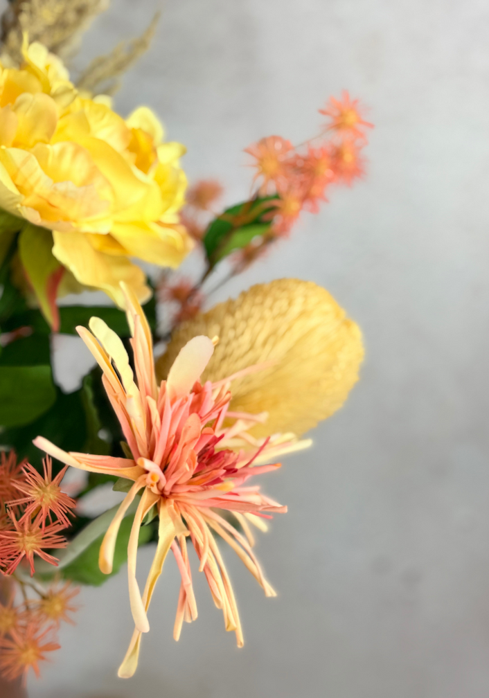 Zijden boeket "Soft Vanille" | 80cm