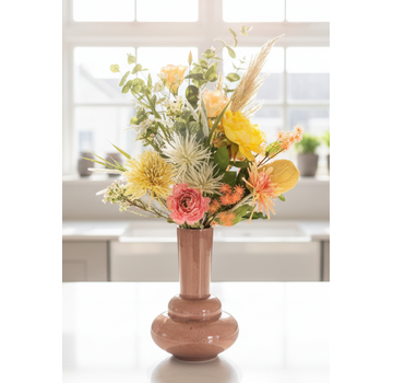 Zijden boeket "Soft Vanille" | 80cm