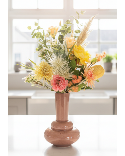 Zijden boeket "Soft Vanille" | 80cm