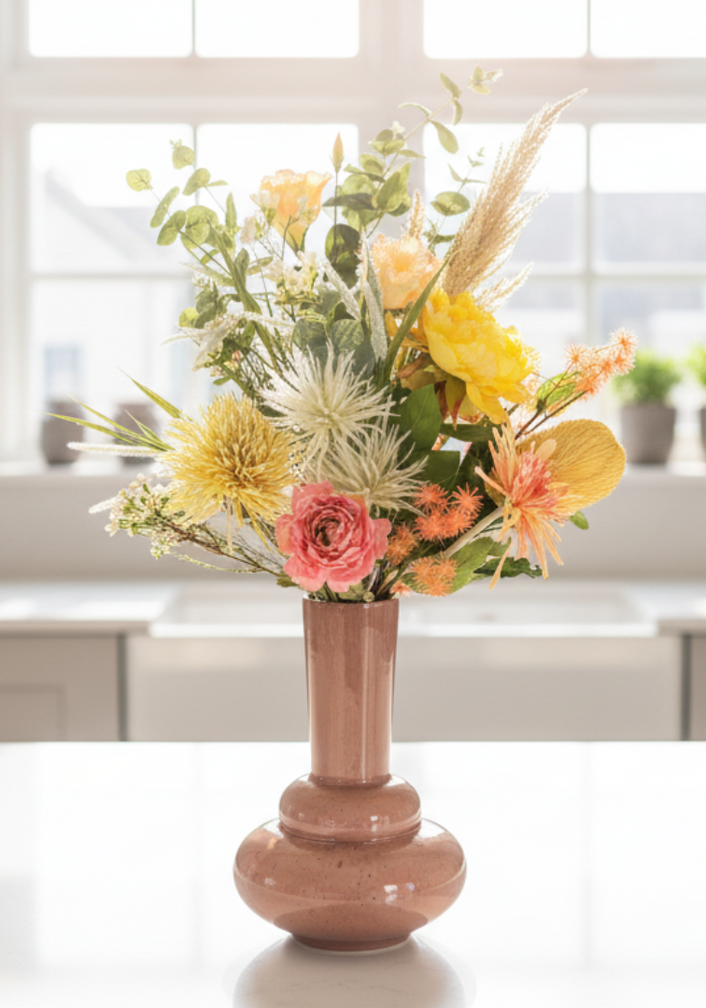 Zijden boeket "Soft Vanille" | 80cm