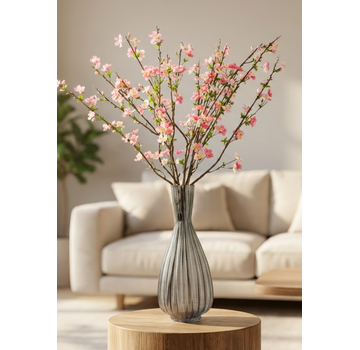 Zijden boeket "Appel Bloesem" - incl. vaas | 85cm