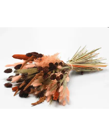 Veldboeket droogbloemen "Peach" | 55cm