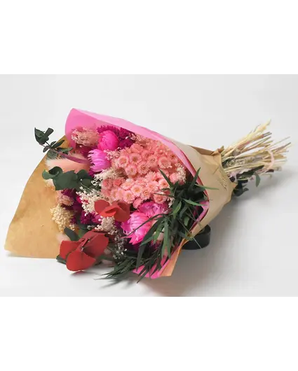 Droogboeket "Sweet Strawberry" | 40cm