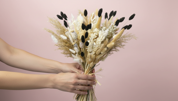 Droogboeket "Berylla's Night" | 60cm