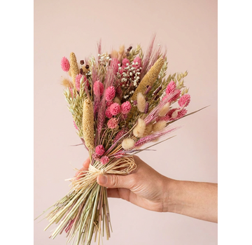 Veldboeket droogbloemen "Pink Haven" | 55cm