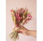 Veldboeket droogbloemen "Pink Haven" | 55cm