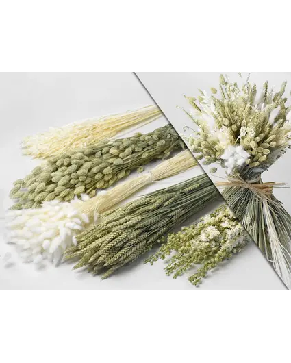 DIY - Droogboeket naturel/wit "Wild Heaven"