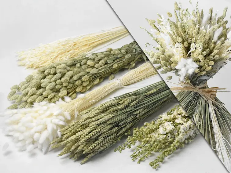 DIY - Droogboeket naturel/wit "Wild Heaven"